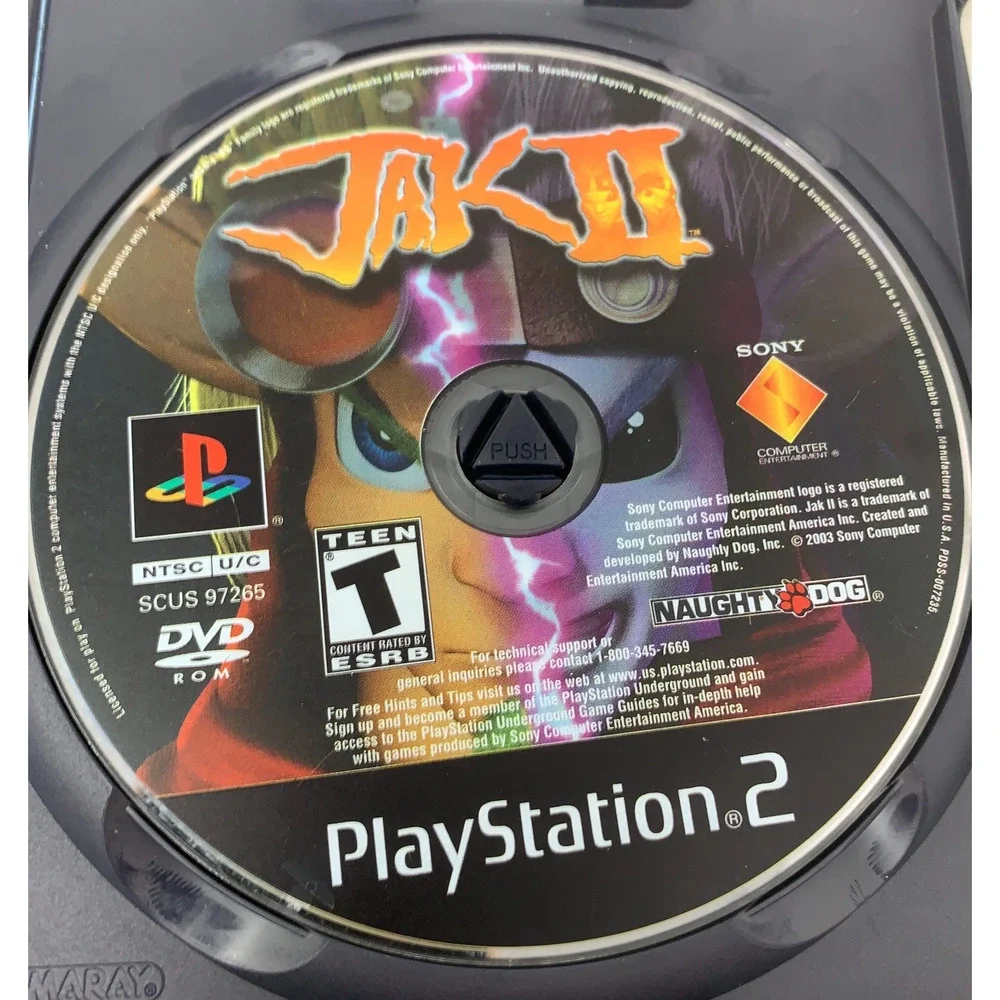 Jak II & Jak X Combat Racing PlayStation 2 PS2 Game Discs Only Untested